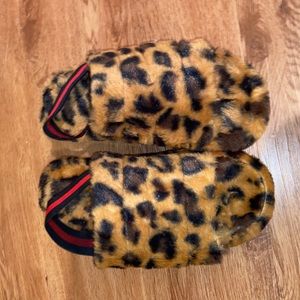Leopard / cheetah slippers